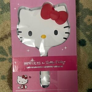 Hello Kitty LED Handheld Makeup Mirror - White and Red